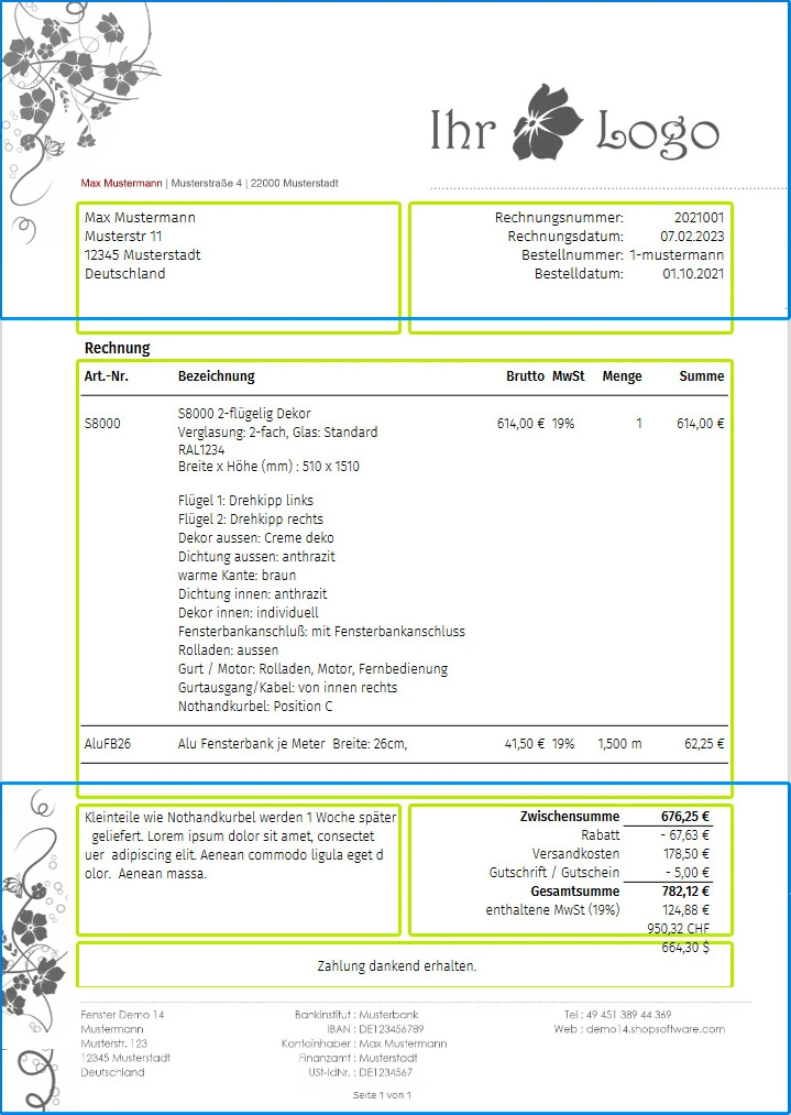 Hintergrundgrafik im Geschäftsspapier